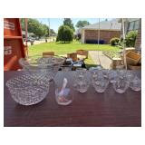 Punch Bowl Set & Crystal Bowl