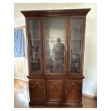 Basset Lighted Cherrywood China Cabinet