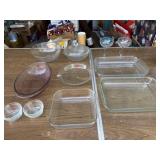 Pyrex Glass Dishes, 2 +/- Cocktail Glass