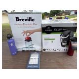 3 +/- Boxes, Keurig & Juice Fountain & Travel Mugs