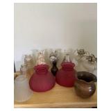 2+/- Box Lamp Decor & 2+/- Vases, 7+/-  Steel