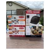 3 New in Box Tupperware & Small George Foreman