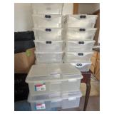 25+/- Plastic Shoe Storage Containers