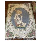 Precious Moments Throw Blanket & Figurines