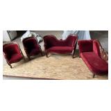 Victorian Style Miniature 4-Piece Furniture Set