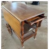 Vintage Drop Leaf Serving Cart