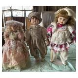 Duck House Heirloom Doll, 2 Unmarked Porcelain