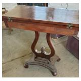 Vintage Duncan Phyfe Style Flip Top Table