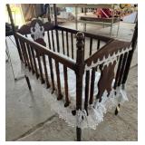 Vintage Wood Baby Crib