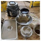 Ninja Pressure Cooker, Water Pitcher, Mixing Bowl,