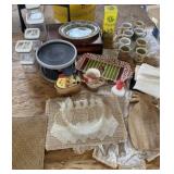 Cutting Board, OU Snack Tray, Glasses,