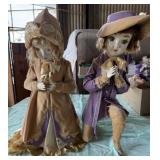 2 Unmarked Collectible Dolls