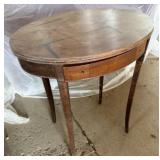 Wood Side Table w/ Single Drawer
