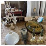 Ashtray Stand (Broken), Wall Clock, Wall Sconce,
