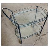 Vintage Two-Tier Bar Cart