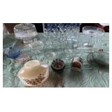 Misc. Glasses, Coasters, Cake Plate,