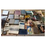 42+/- Vintage Books, 1 Storage Tote w/ Lid