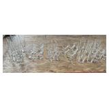 36+/- Wheat Pattern Misc. Glassware