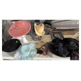 Vintage Hats, Necklaces, Hat Rack,
