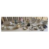 Cups/Saucers, Creamer, Toothpick Holder,