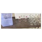 4+/- Vintage Star Milk Bottles, 14+/- Clear