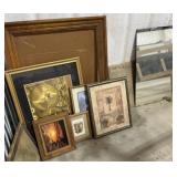 6+/ Framed Art Pieces, Framed Mirror (Broken),