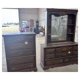 Matching Wood Sherwood Dresser w/ Mirror & Chest