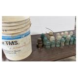 20+/- Insulators, 1 Bucket