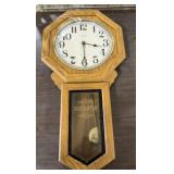 Vintage Verichron Quartz Regulator Wall Clock