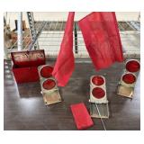 Vintage Arrow Emergency Roadside Reflectors
