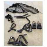 2 Retractable Tie Downs, Cargo Net,