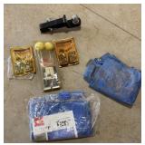 2" Ball Hitch, 2 Tie Down Sets, 2 Tarps,