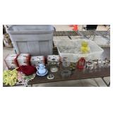 11+/- Mini Oil Lamps, Vases, 2 Sports Banks,