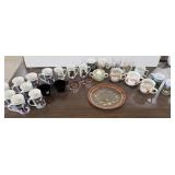 Collectible Mugs, Glasses, Cream/Sugar, Soup Mugs,