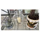 Artificial Lavender Centerpiece, Crock w/