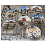 7+/- Danbury Mint Farming Collectible Plates