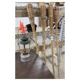 Vintage Lantern, 4 Tiki Torches