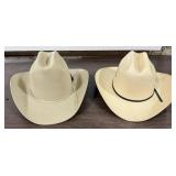 Stetson Size 7 Cowboy Hat, Resistol Size 7 1/4