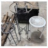 3 Various Sized Plant Stands