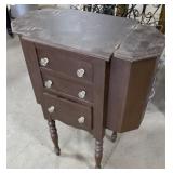 Vintage Wood Sewing Cabinet