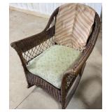 Vintage Wicker Rocking Chair