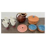 4 Pells Cups, Oven Safe Pitcher, Lidded