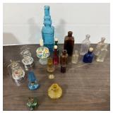 Vintage Bottles, 4+/- Miniature Oil Lamps