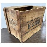 Vintage KC Baking Powder Wood Crate