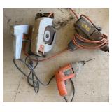 Circular Saw, 2 Drills