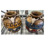 2 Southwestern Style Vases (3 Dimensional