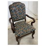 Floral Upholstered Arm Chair