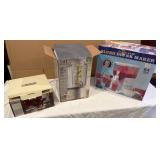 Slush Drink Maker, 4-Piece Martini Glass Set,