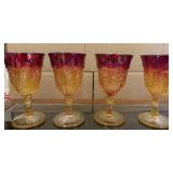4+/- Vintage "Heirloom" Pattern Amberina