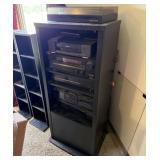 Media Cabinet w/ Kenwood Stereo System (Record